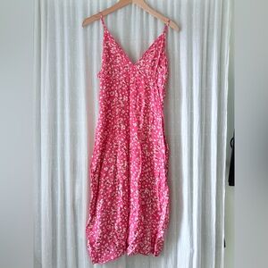 SHEIN Pink Floral Dress